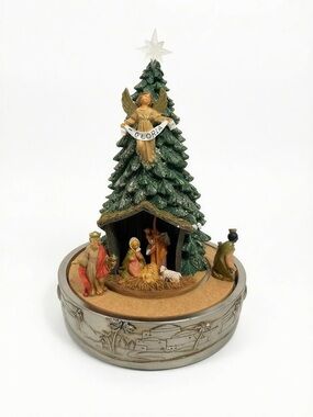 Fontanini Musical Animated, Rotating Nativity Tree -- Joy To The World